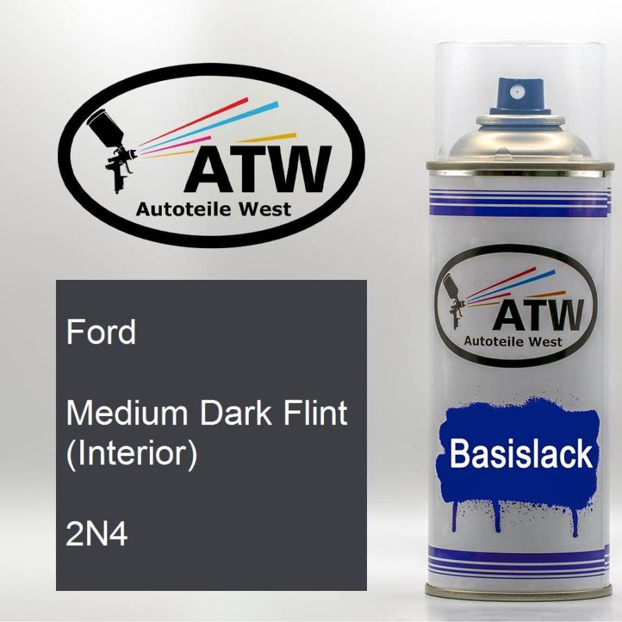 Ford, Medium Dark Flint (Interior), 2N4: 400ml Sprühdose, von ATW Autoteile West.